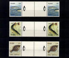 Aland, MiNr. 38-43, Je Ein Zwischenstegpaar Jhg. 1990, Postfrisch - Ålandinseln