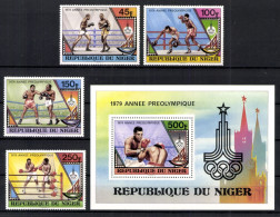 Niger, MiNr. 673-676 + Block 24, Postfrisch - Níger (1960-...)
