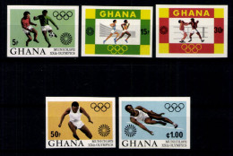 Ghana, MiNr. 472-476 B, Postfrisch - Ghana (1957-...)