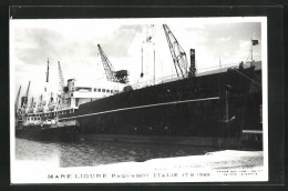 AK Handelsschiff Mare Ligure Im Hafen  - Cargos