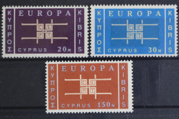 Zypern, MiNr. 225-227, Postfrisch - Unused Stamps
