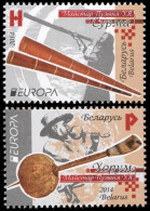 Belarus 2014. Europa - Musical Instruments (MNH OG) Set Of 2 Stamps - Bielorrusia