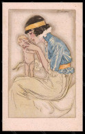 Artist Signed Mauzan Glamour Lady Cupid Serie 2-4 Postcard VK6517 - Autres & Non Classés