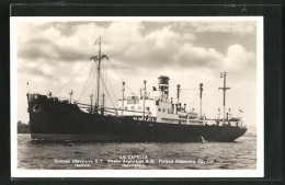 AK Handelsschiff S. S. Capella Vor Der Küste  - Cargos