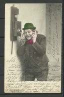 FINLAND Post Card O 1904 Turku Humor Phone Telephone, Sent Domestically - Humor