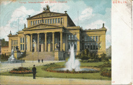 PC40959 Berlin. Konigl. Schauspielhaus Mit Schiller Denkmal. 1907. B. Hopkins - Monde