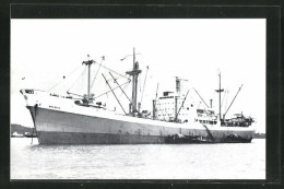 AK Handelsschiff M.V. Benedin Im Hafen Vor Anker Liegend  - Koopvaardij