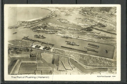 NEDERLAND Netherlands Port Of Flushing, Used, Sent To Estonia, Without Stamp? 1935 Steamers Harbour Hafen Ships - Sonstige & Ohne Zuordnung