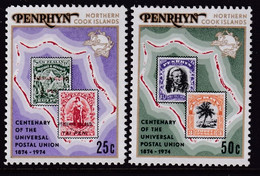 Penrhyn 1974 UPU Sc 64-65 Mint Never Hinged - Penrhyn