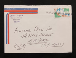 DM)1975, FRANCE, LETTER SENT TO U.S.A, AIR MAIL, WITH STAMP NEW CITIES, XF - Andere & Zonder Classificatie