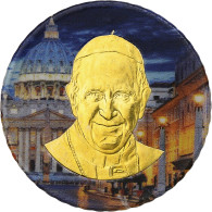Vatican, Pape François, 50 Euro Cent, Colorisé, Rome, Bimétallique, FDC - Vaticaanstad