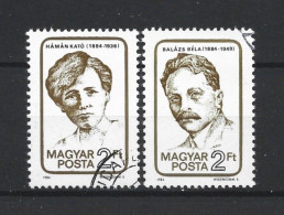 Hungary 1984 K. Haman & B. Balazs Centenary Y.T. 2942/2943 (0) - Used Stamps