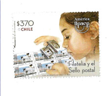 #2637 CHILE 2023 UPAEP AMERICA PHILATELIC STANP ON STAMP  MNH - Postzegels Op Postzegels