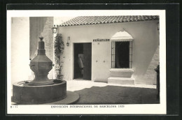 AK Barcelona, Exposicion 1929, Pueblo Espanol, Plaza De Pehaflor  - Expositions