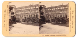 Stereo-Fotografie Gustav Liersch & Co., Berlin, Ansicht Heidelberg, Schloss - Otto-Heinrichsbau  - Stereoscopic