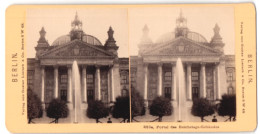Stereo-Fotografie Gustav Liersch & Co., Berlin, Ansicht Berlin, Portal Des Reichstags  - Stereoscoop