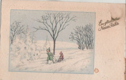 96391 - Glückliches Neues Jahr - Kinder Im Schnee - Nouvel An