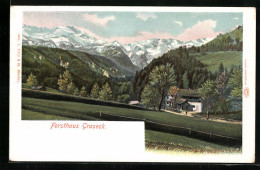AK Graseck, Forsthaus Mit Gebirgswand  - Chasse