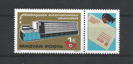 Hungary 1978 Postal Automation Y.T. 2624 ** - Nuovi