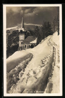 AK Monstein, Kirche Im Schnee  - Mon
