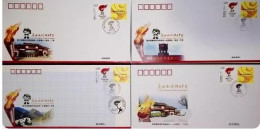 China  2008 BeiJing 2008 Olympic Game Torch Relay -guang`an Commemorative Covers - Omslagen
