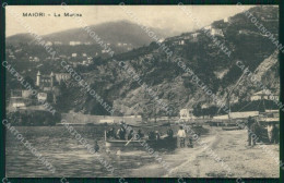 Salerno Maiori Marina Barche Cartolina MX1341 - Salerno