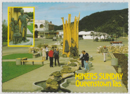 Australia TASMANIA TAS Miners Memorial Sculpture QUEENSTOWN Nucolorvue 12TW020 Postcard 7c190s - Other & Unclassified