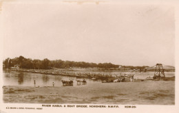 PC43270 River Kabul And Boat Bridge. Nowshera. K. C. Mehra. RP. B. Hopkins - World