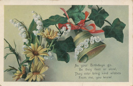 PC43445 Birthday Greetings. Flowers. Serie 1551. 1913 - World