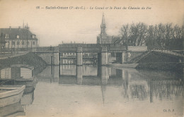 PC43494 Saint Omer. Le Canal Et Le Pont Du Chemin De Fer. B. Hopkins - World