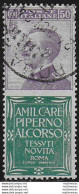 1924-25 Italia Pubblicitari 50c. Piperno Bc Cancelled Sassone N. 13 - Autres & Non Classés