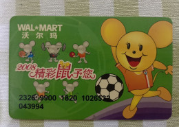 China Wal-Mart Prepaid Card, Year Of Rat, Basketball, Table Tennis And Football Etcs - Non Classés