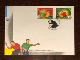 TAIWAN ROC FDC COVER 2002 YEAR DISABLED PEOPLE SPORTS HEALTH MEDICINE STAMPS - FDC