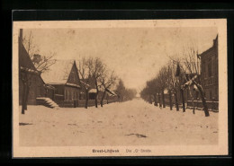 AK Brest-Litowsk, G-Strasse Im Winter  - Russia