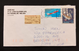 DM)1988, CANADA, LETTER SENT TO U.S.A, AIR MAIL, WITH STAMPS, II CENTENARY OF SAMUEL HEARNE'S EXPEDITION TO THE COPPERMI - Autres & Non Classés