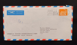 DM)1967, SWITZERLAND, LETTER SENT TO U.S.A, AIR MAIL WITH STAMP SERIES OF CURRENT USE, FRIBURG CITY COUNCIL, XF - Sonstige & Ohne Zuordnung