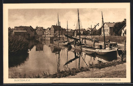 AK Buxtehude, Hafen Am Marschtor  - Buxtehude