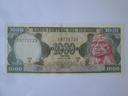 Ecuador 1000 Sucres 1988 Banknote AUNC - Equateur