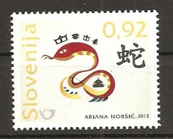 SLOVENIA 2013,CHINESE NEW YEAR-YEAR OF THE SNAKE,MNH - Nouvel An Chinois