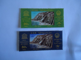 UAR   EGYPT   2 MNH  STAMPS UNESCO MONUMENTS - UNESCO