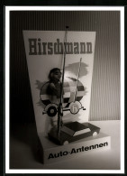 AK Hirschmann Auto-Antennen Reklame, Papiermodell  - Publicidad