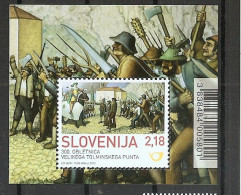 SLOVENIA,2013,,MNH, ANIVERSARY 300 YEARS TOLMIN RABELLION,BLOCK - Slovenië