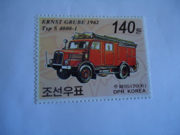 KOREA  DDR  MNH STAMPS CAR FIRE - Camiones