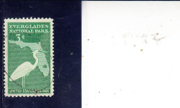 STATI UNITI  1947 - Yvert  503° - Everglades National Park - Airone - Used Stamps