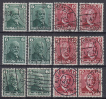 ⁕ Germany, Deutsches Reich 1936 ⁕  Mi.604-605 X6 ⁕ 12v Used - Gebraucht