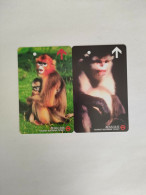 Delcampe - China Transport Cards, Rhinopithecus Roxellanae, Metro Card, Shanghai City, (2pcs) - Non Classés