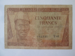 Rare! Guinea 50 Francs 1958 Banknote,see Pictures - Guinea