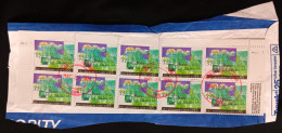 DM)1999, U.S.A, FRAGMENT OF LETTER WITH 10 STAMPS 75TH ANNIVERSARY OF THE 19TH AMENDMENT OF THE CONSTITUTION THAT ALLOWS - Otros & Sin Clasificación