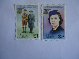 NEVIS MNH 2 STAMPS 1985    SCOUTING GIRLS GUIDES - Otros & Sin Clasificación