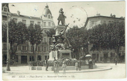 Nice - Place Béatrix - Monument Gambetta - CAD SP 193 & Lacapelle-Marival (46) - 91e Division Génie Territorial - Piazze